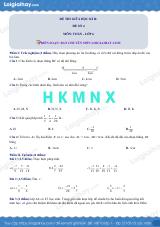 Đề thi giữa kì 2 Toán 6 - Đề số 4 - Chân trời sáng tạo